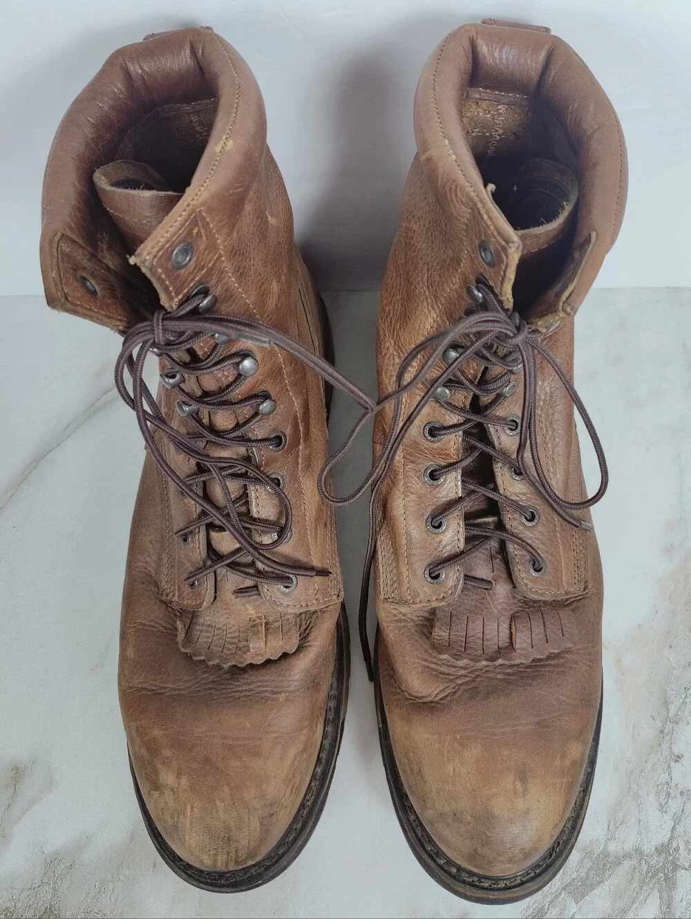 Rocky Men's Original Ride Lacer Waterproof Western Work Boots, 15